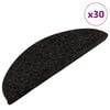 vidaXL Tappetini Autoadesivi per Scale 30 pz Antracite 56x17x3 cm