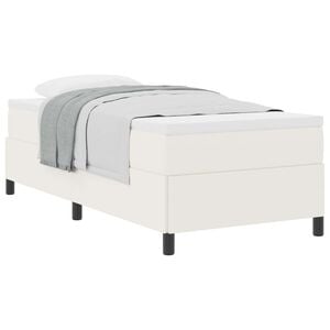 vidaXL Letto a molle Crema 80 x 200 cm Tessuto in Cords