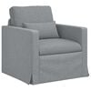 vidaXL Set di divani 2 pcs Grigio chiaro 139 x 78 x 80 cm Tessuto