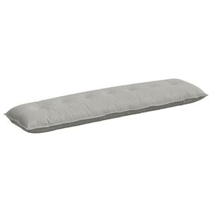 vidaXL Cuscino per Schiena Grigio chiaro 200 x 50 cm
