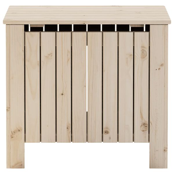 vidaXL Contenitore con Coperchio RANA 60x49x54 cm Legno Massello Pino