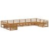 vidaXL Set divani 10 pz Legno di Acacia Massello