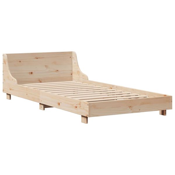 vidaXL Giroletto senza Materasso 100x200 cm in Legno Massello di Pino