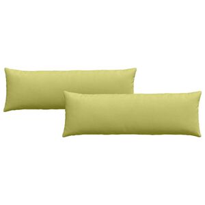 vidaXL Cuscini da Divano 2 pcs Verde chiaro 120 x 40 cm Tessuto