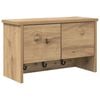 vidaXL Appendiabiti a muro A parete Rovere artigianale 50 x 20 x 30 cm