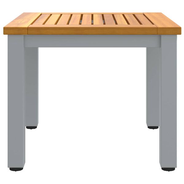 vidaXL Tavoli da esterno Naturale e Grigio 45 x 45 x 38 cm