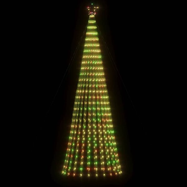 vidaXL Albero di Natale a LED 688 LED Colorato 300 cm