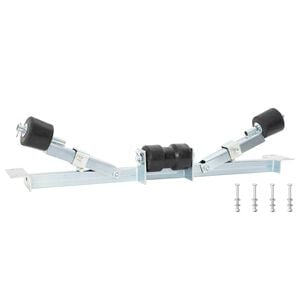 vidaXL Supporto Inferiore per Rimorchio Barca 90,5 x 12 x 32 cm