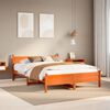 vidaXL Letto senza Materasso Marrone Cera 120x190 cm in Legno di Pino