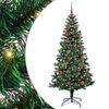 vidaXL Albero di Natale artificiale con luci integrate Verde 150 cm