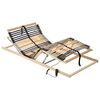 vidaXL Letto con Telaio a Doghe Elettrico 28 Doghe 7 Zone 70x200 cm
