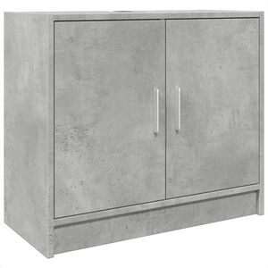 vidaXL Mobile Lavabo Grigio Cemento 63x29x55 cm in Legno Multistrato