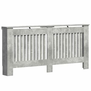 vidaXL Copertura per radiatori Grigio cemento 172 x 19 x 81,5 cm