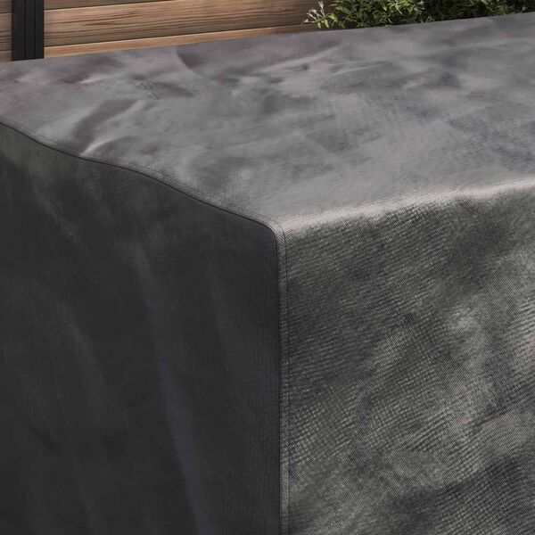 vidaXL Copertura per mobili Tinta unita Nero 210 x 130 x 70 cm 210D