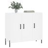 vidaXL Credenza Bianca 90x34x80 cm in Legno Multistrato