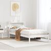 vidaXL Letto senza Materasso Bianco 90x200 cm Legno Massello di Pino