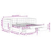 vidaXL Divano Letto Estraibile Cassetti Grigio Scuro 100x200cm Velluto