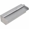 vidaXL Cascata per Laghetto Rettangolare con LED in Acciaio Inox 30 cm