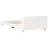 vidaXL Letto senza Materasso Bianco 75x190 in Legno Massello di Pino