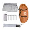 vidaXL Tenda da Campeggio Tipi 7 Persone Arancione Impermeabile