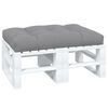 vidaXL Cuscino per Pallet 120 x 80 x 12 cm Grigio in Tessuto