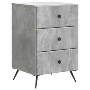 vidaXL Armadio da Notte Grigio Cemento 43 x 41 x 66,5 cm