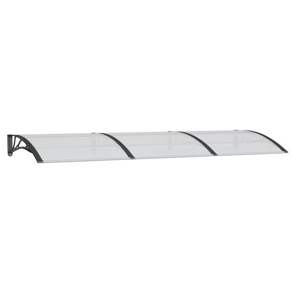 vidaXL Tettoia per Porta Nera 300x100 cm Policarbonato