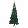 vidaXL Albero di Natale Artificiale Angolare con 300 LED Verde 240 cm