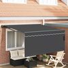 vidaXL Tenda Retrattile Antracite 350 x 300 cm Poliestere e Alluminio