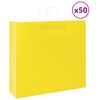 vidaXL Sacchetti di Carta 50 pz con Manici Gialli 54x15x49 cm