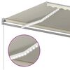 vidaXL Tenda da Sole Retrattile Manuale con LED 600x300 cm Crema