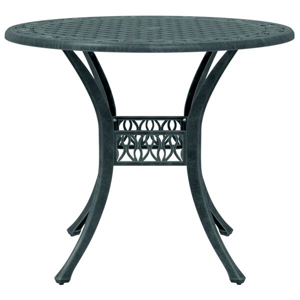 vidaXL Set da Pranzo da Giardino 5 pz Verde in Alluminio Pressofuso