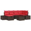 vidaXL Set di divani 3 pz polyrattan
