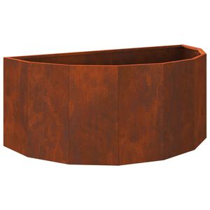 vidaXL Fioriera Ruggine 90 x 45 x 35 cm