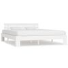 vidaXL Giroletto senza Materasso Bianco 160x200 cm Legno Massello Pino