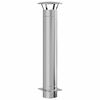 vidaXL Estensione Camino Argento 35 x 35 x 132 cm Acciaio inox