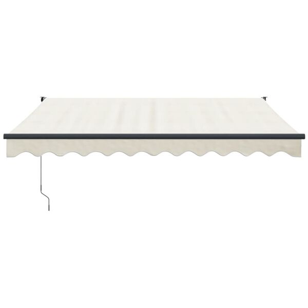 vidaXL Tenda Sole Automatica Retrattile Crema 3,5x2,5 m