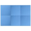 vidaXL Tappetino a Incastro 6 pz 2,16 m² in Schiuma EVA Blu