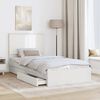 vidaXL Letto con Contenitore Bianco 100 x 200 cm Legno multistrato