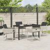 vidaXL Set da Pranzo per Giardino 5 pcs Grigio chiaro polyrattan