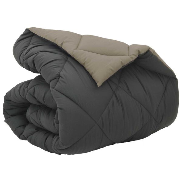 vidaXL Duvet Invernale Grigio chiaro e Antracite 220 x 140 cm