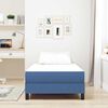 vidaXL Materasso da Letto con materasso Blu 90 x 200 cm Tessuto