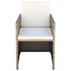 vidaXL Sedie da Giardino 2 pz con Cuscini in Polyrattan Beige