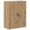 vidaXL Credenza 2 pcs Legno vecchio Legno Stratificato e Vetro