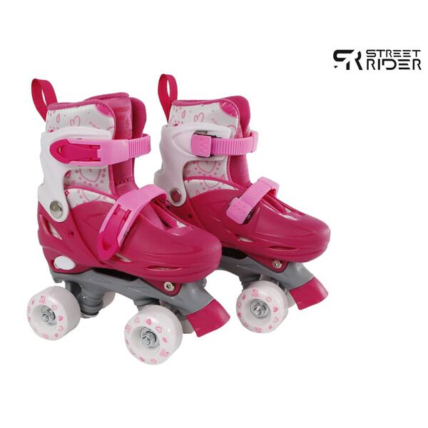 Street Rider Pattini a Rotelle Regolabili 27-30 Rosa