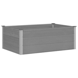 vidaXL Letto Rialzato da Giardino in WPC 150x100x54 cm Grigio