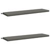 vidaXL Cuscini per Panchina SOEST 2 pz 100% Poliestere Grigio