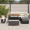 vidaXL Set Divano da Giardino 8 pcs Nero e Crema polyrattan
