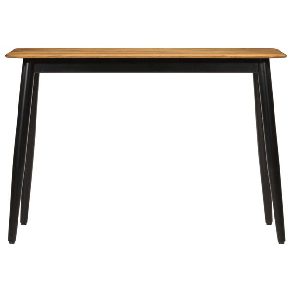 vidaXL Tavolo da Pranzo 112x52x76 cm Legno Massello di Mango e Ferro