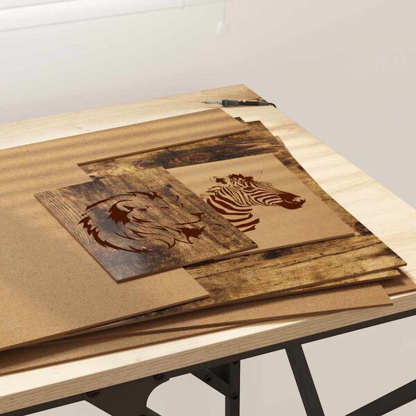 vidaXL Pannelli decorativi 12 pcs Rovere fumé 40 x 60 x 0.27 cm